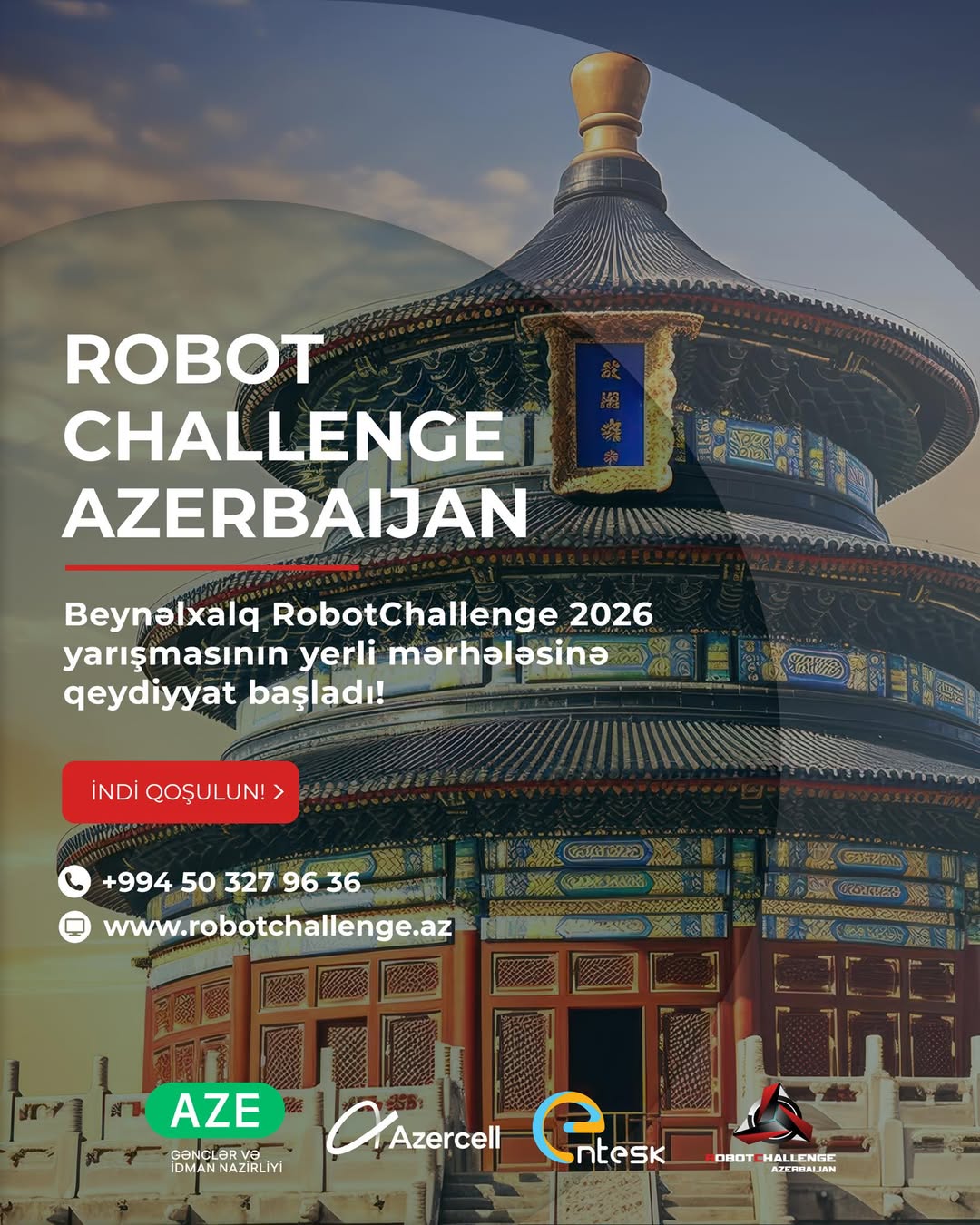 "RobotChallenge 2026" beynəlxalq çempionatının milli mərhələsi təşkil olunacaq!